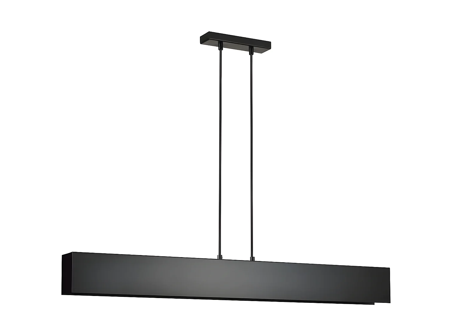 Plafonnier linéaire Tarlen avec structure métallique rectangulaire 4 lumières 4xE27