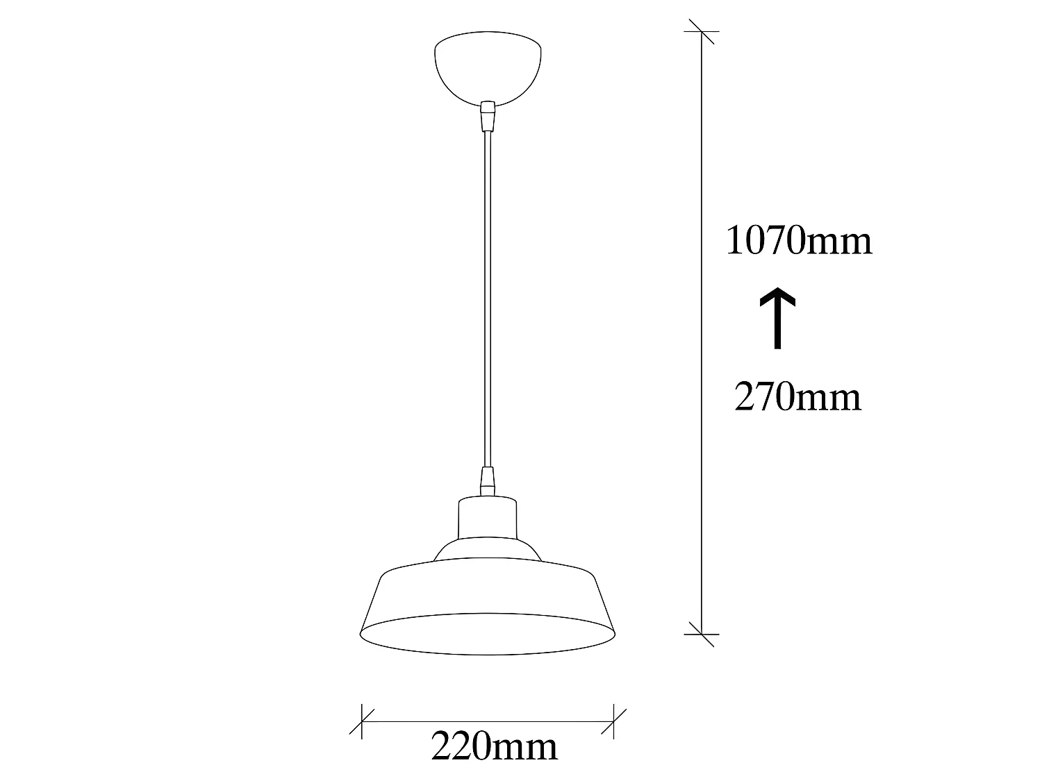 Vintage retro Plafondlamp Harvey met gouden kap 1xE27 ø22cm