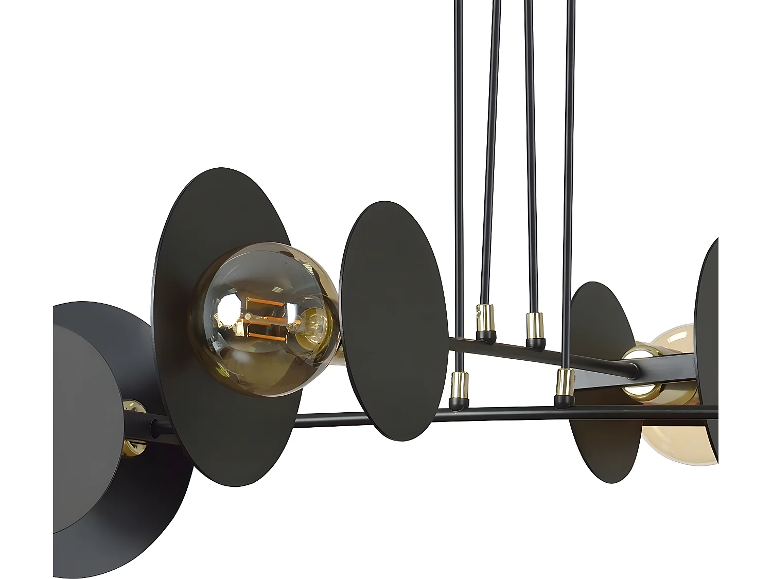 Moderne Plafondlamp Denis met 8 ronde delen en 4 lamphouders 4xE27 ø96cm