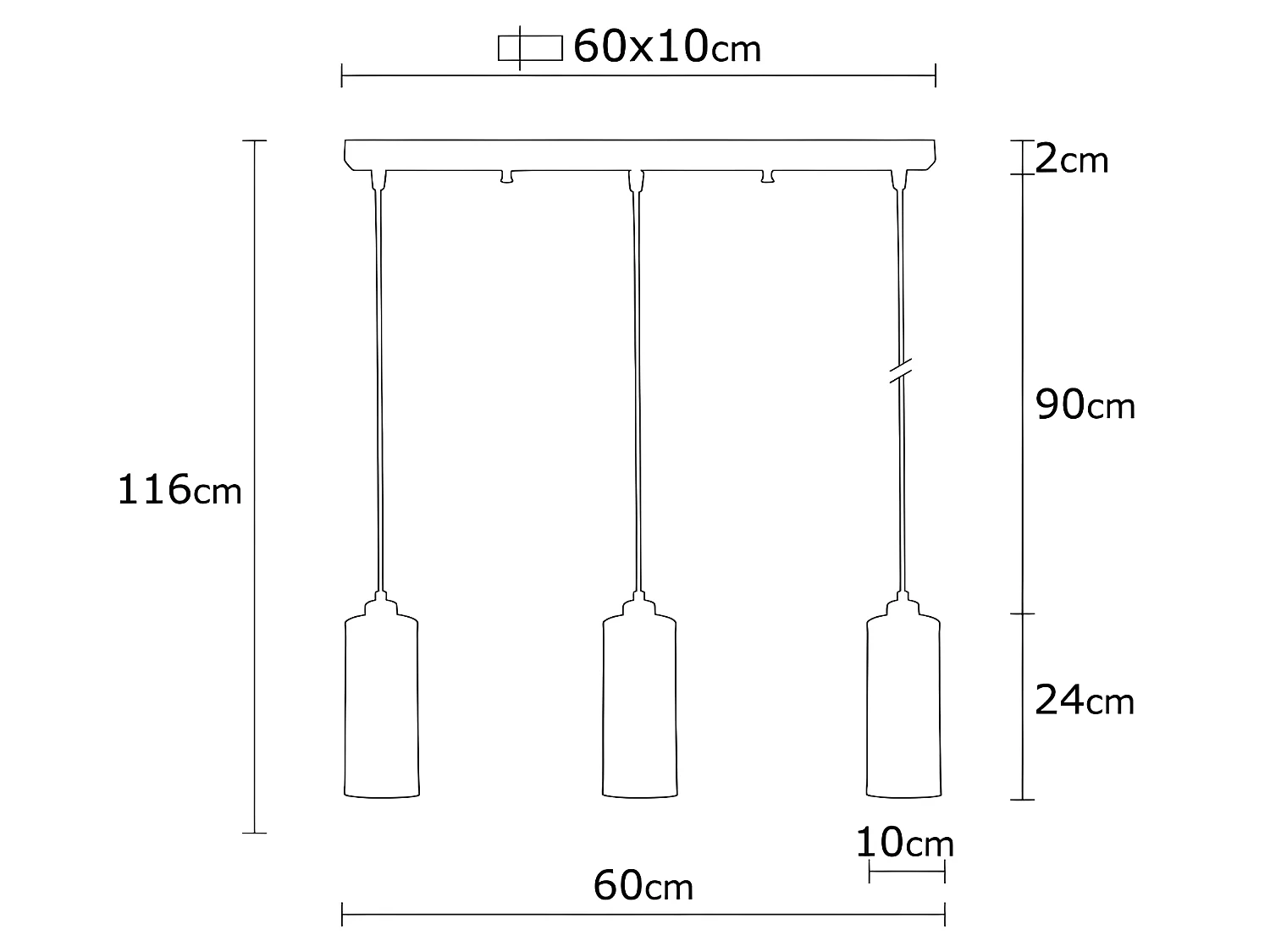 Moderne Hanglamp Marismo met 3 zwarte rasterkappen 3xE27