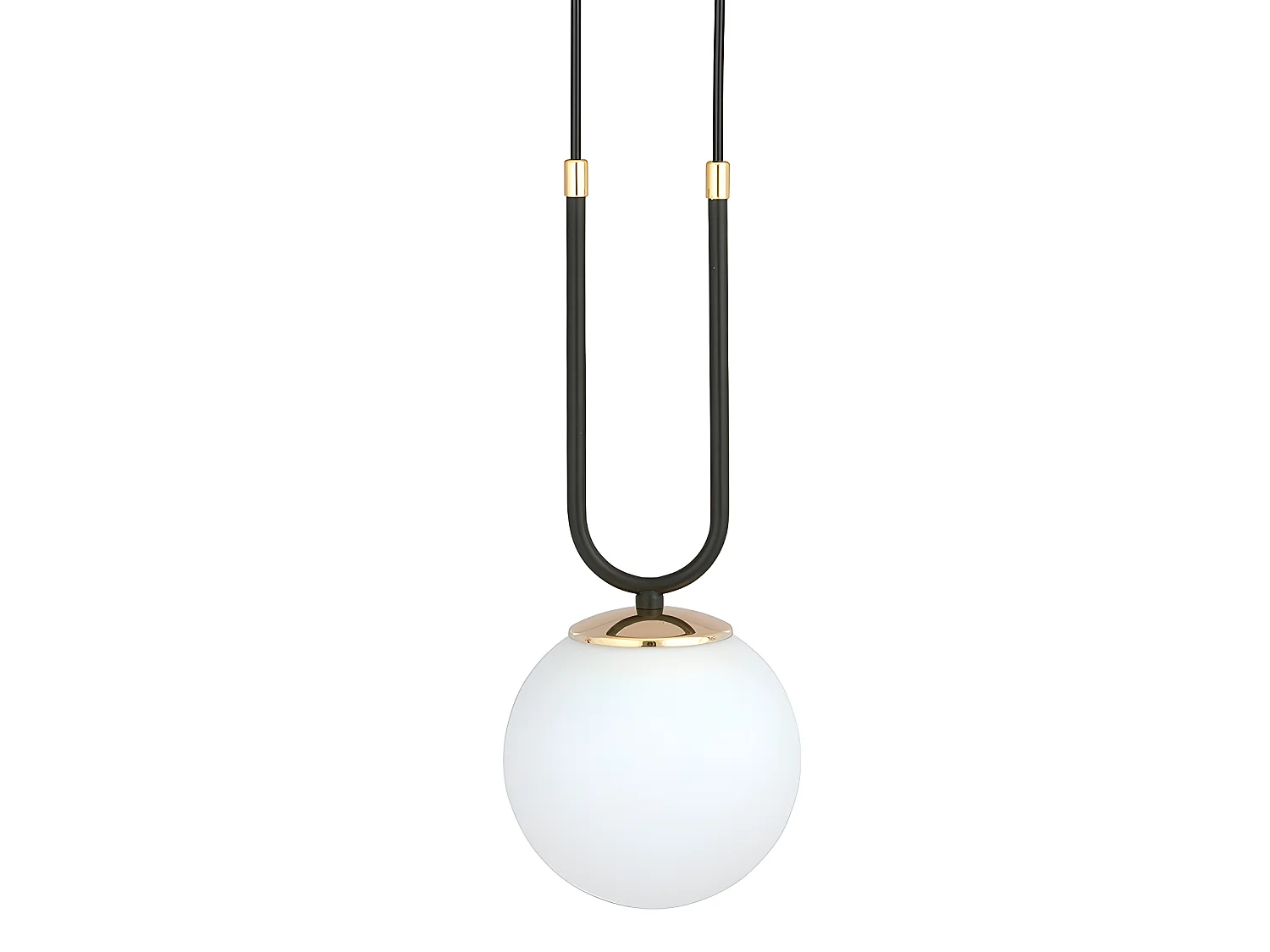 Hanglamp Megan met gouden details en 3 glazen bollen 3xE14