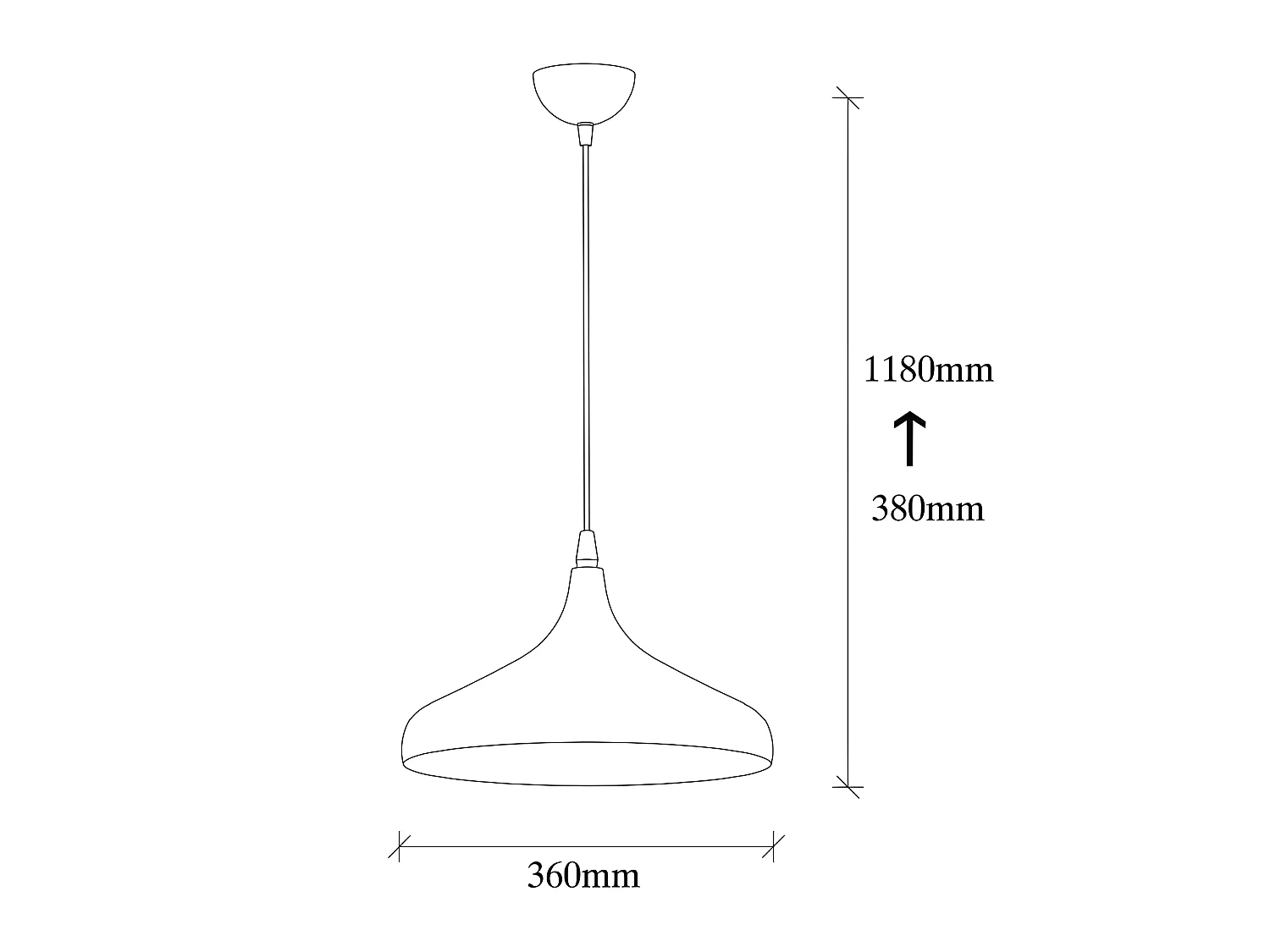 Plafondlamp Asney met zwarte lampenkap met metalen reliëf 1xE27 ø36cm