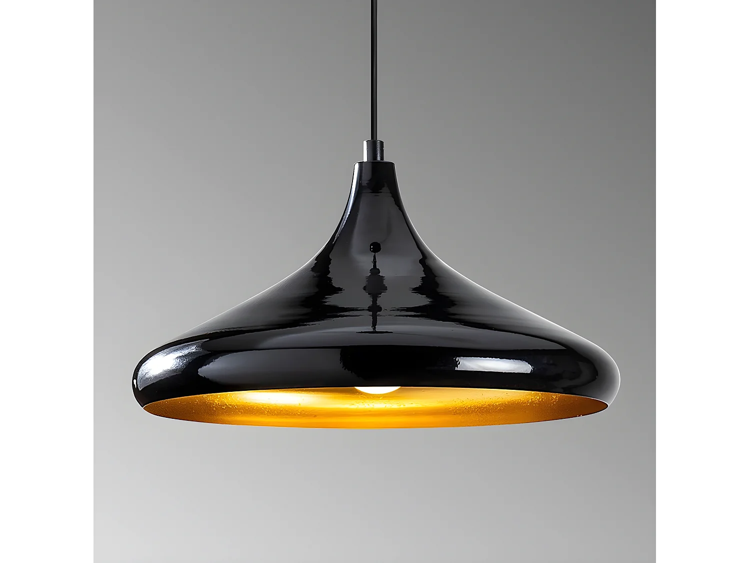 Harvey hanglamp in zwart metaal 1xE27 ø35cm