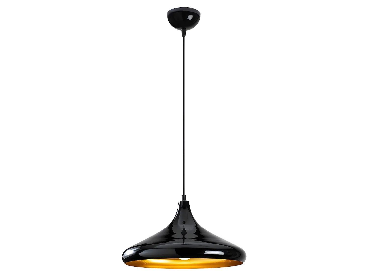 Harvey hanglamp in zwart metaal 1xE27 ø35cm