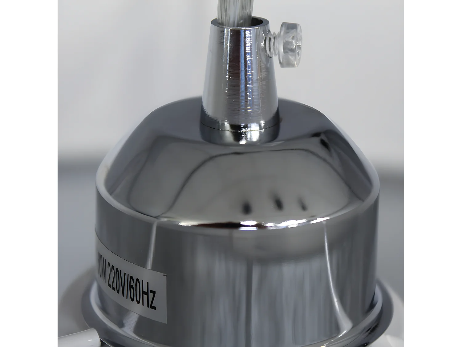 Lámpara colgante artesanal Medina con franja gris y pantalla de lino blanco 1xE27 ø40cm