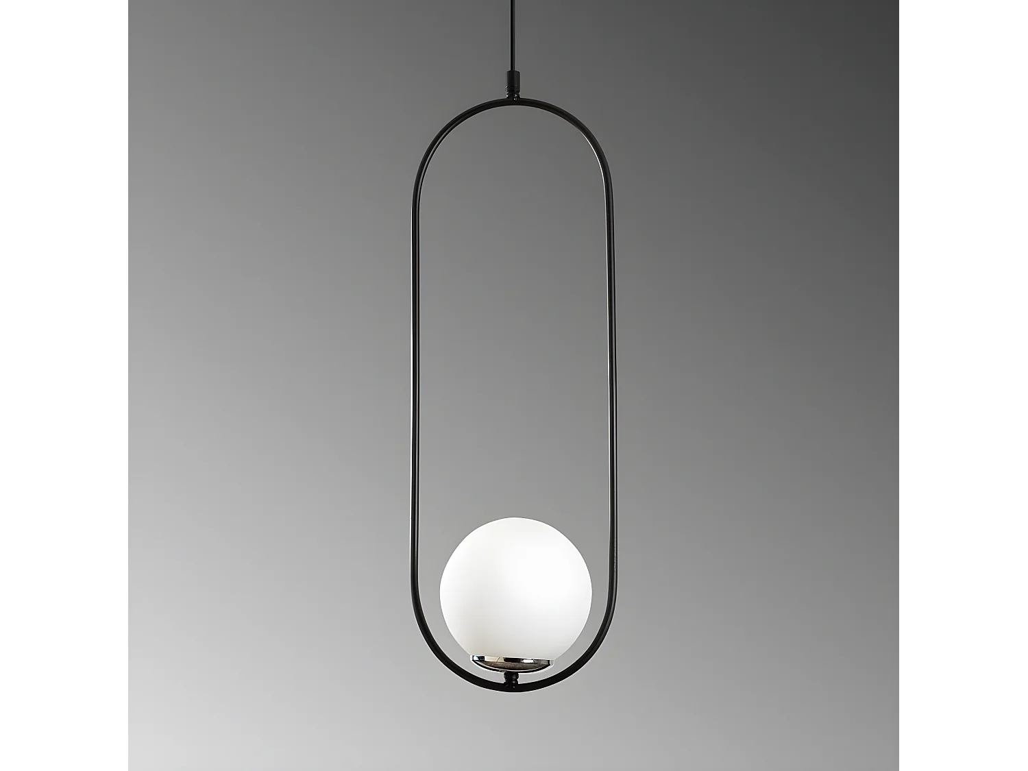 Suspension moderne Garet avec sphère en verre 1xE27