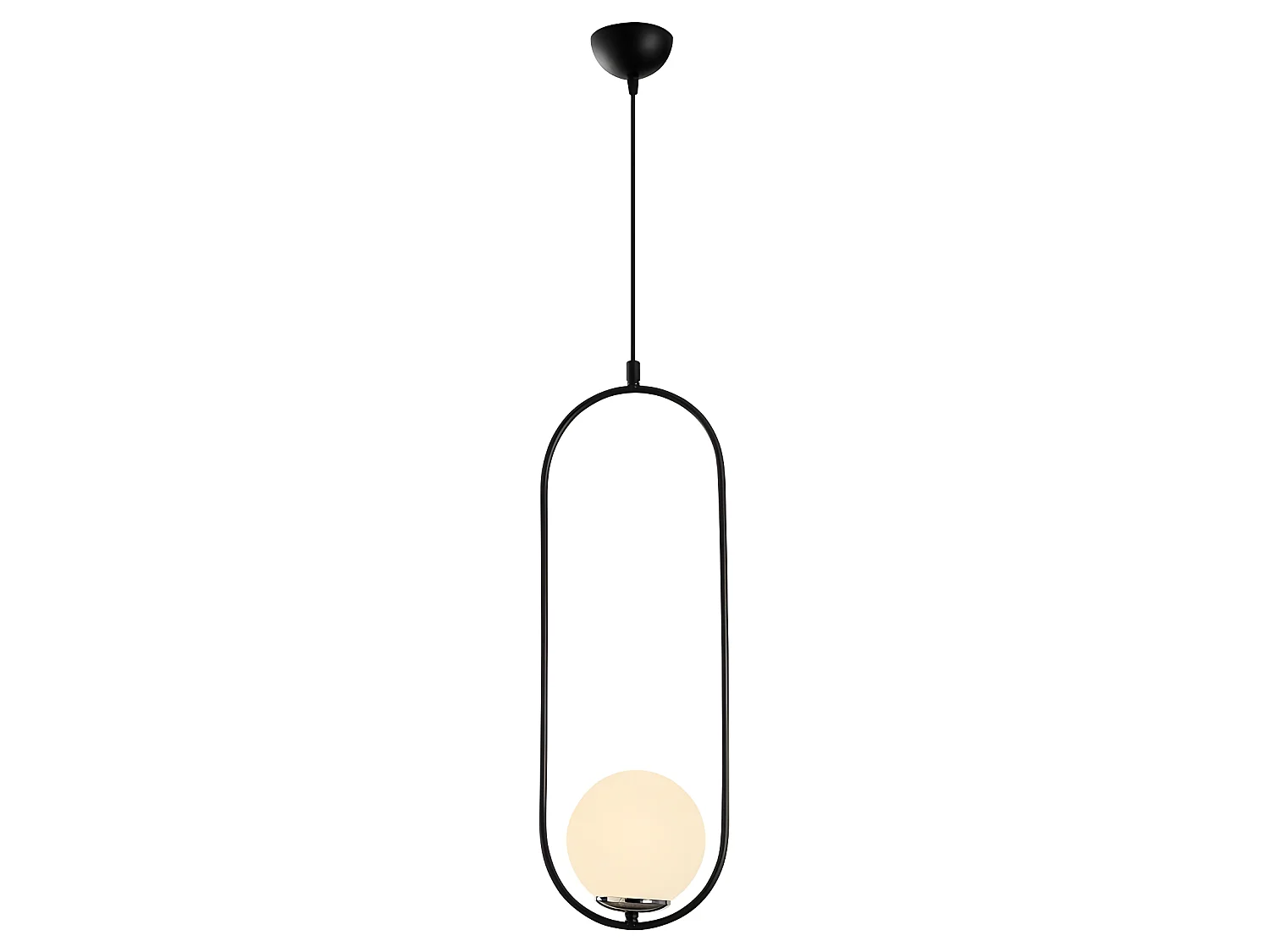 Suspension moderne Garet avec sphère en verre 1xE27