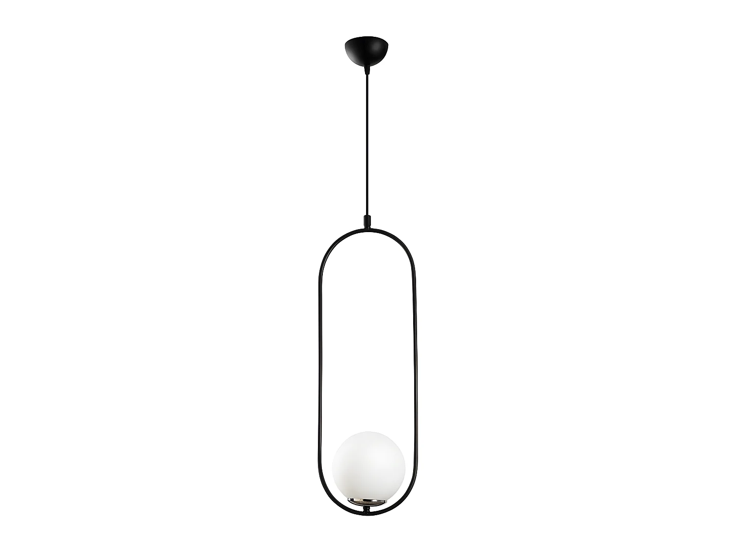 Lámpara colgante Garet moderno con esfera de cristal 1xE27