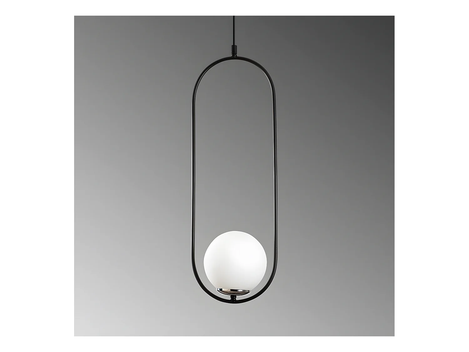 Moderne Garet hanglamp met glazen bol 1xE27