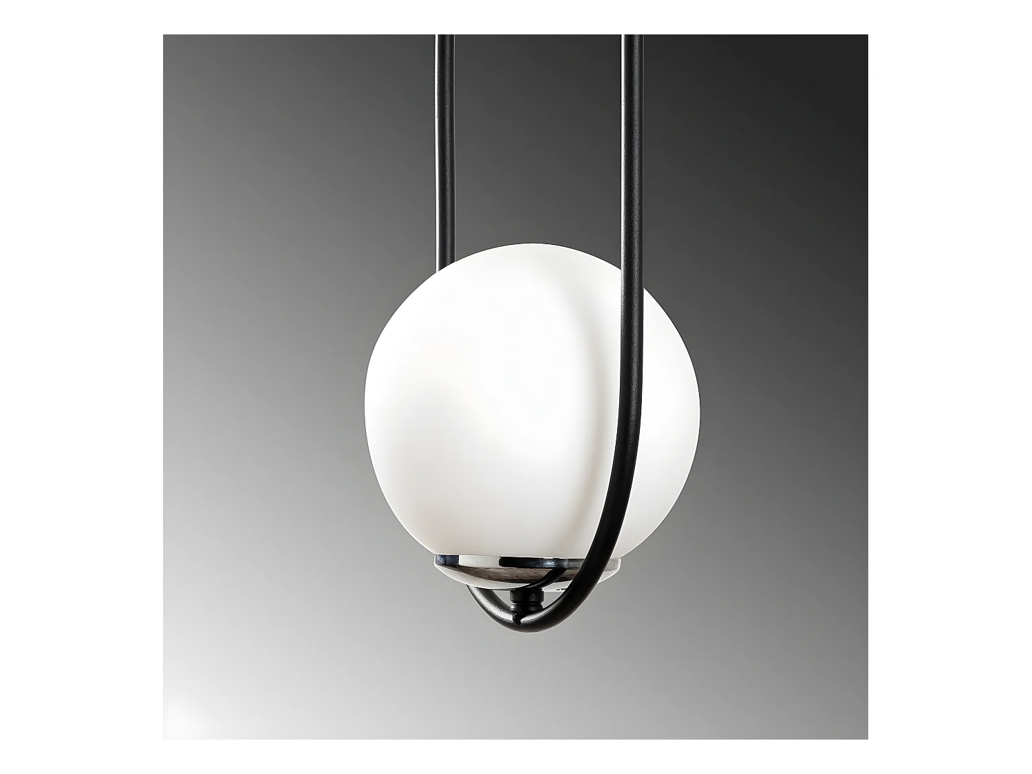 Moderne Garet hanglamp met glazen bol 1xE27