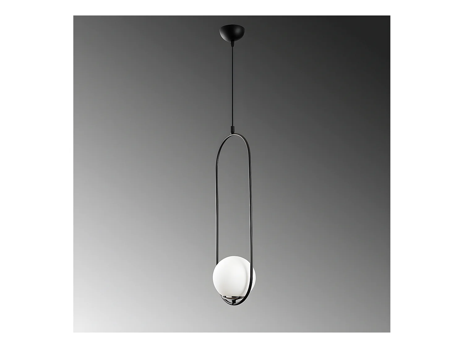 Moderne Garet hanglamp met glazen bol 1xE27