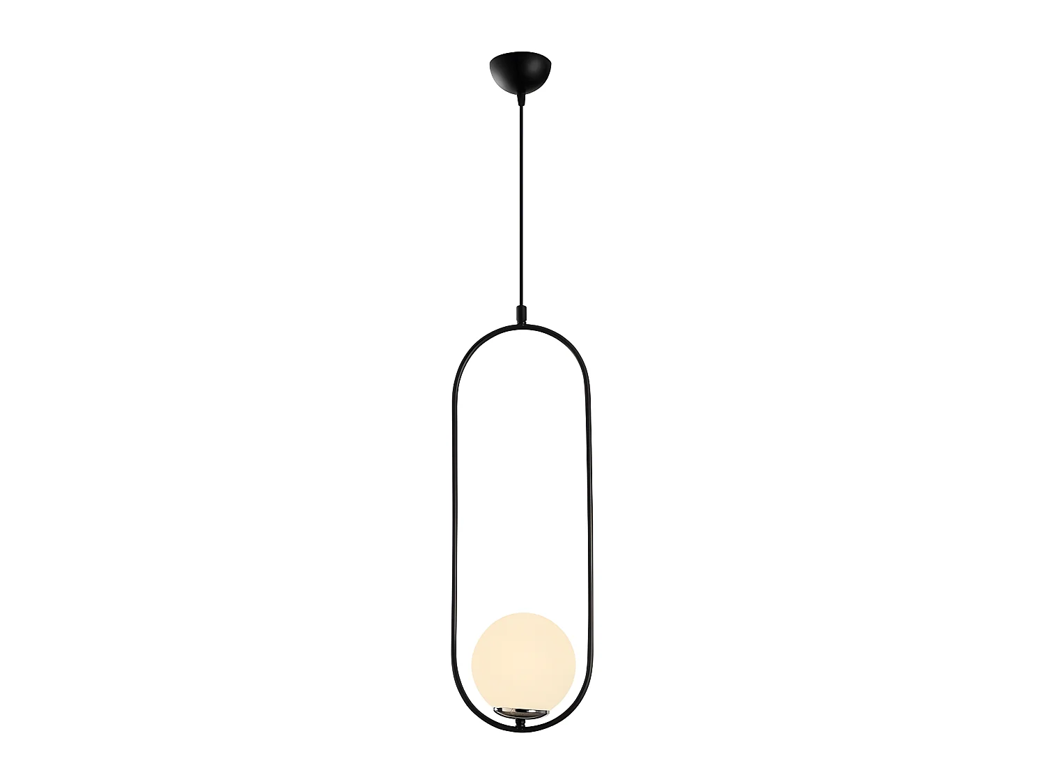 Moderne Garet hanglamp met glazen bol 1xE27