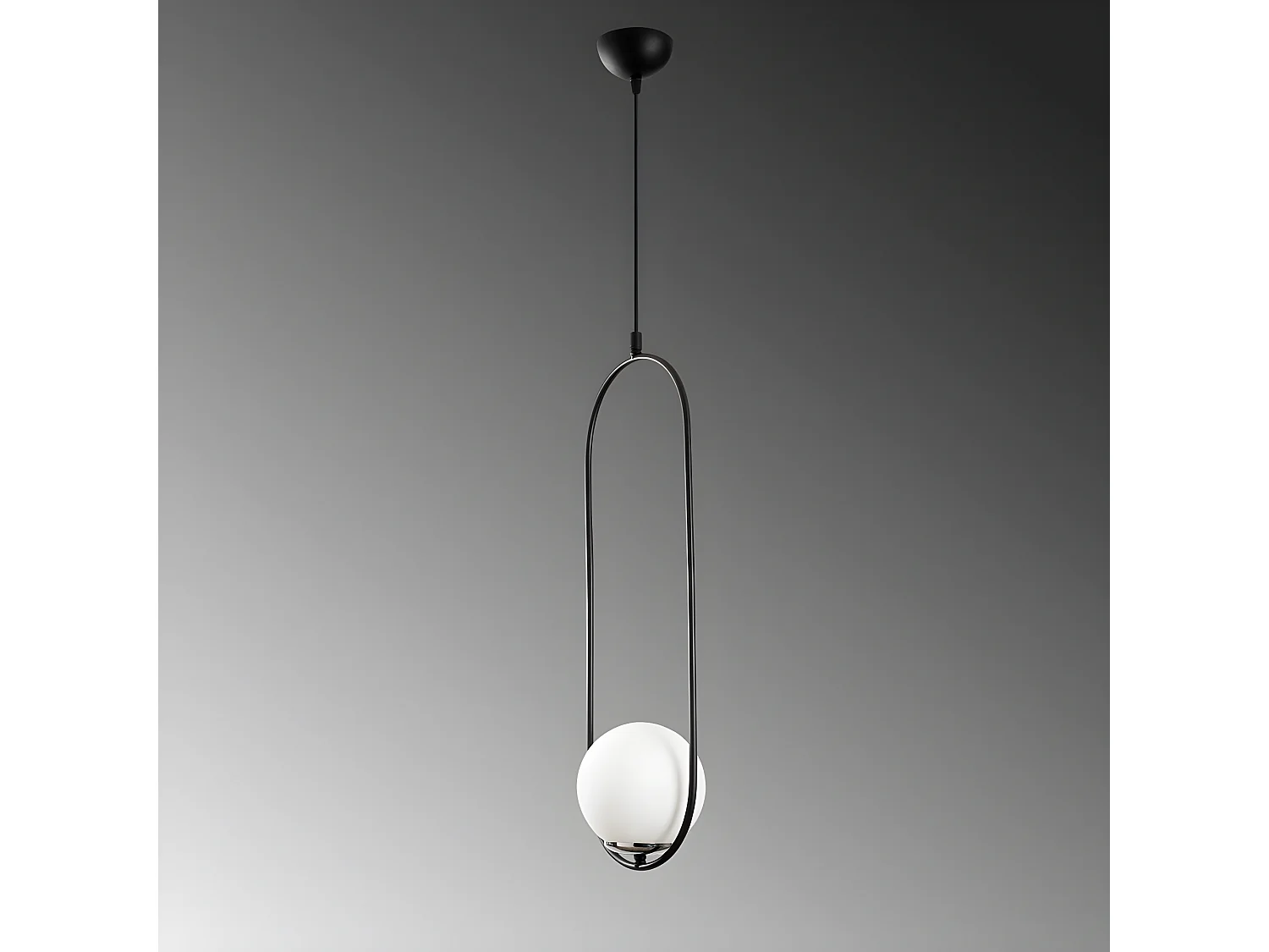 Moderne Garet hanglamp met glazen bol 1xE27