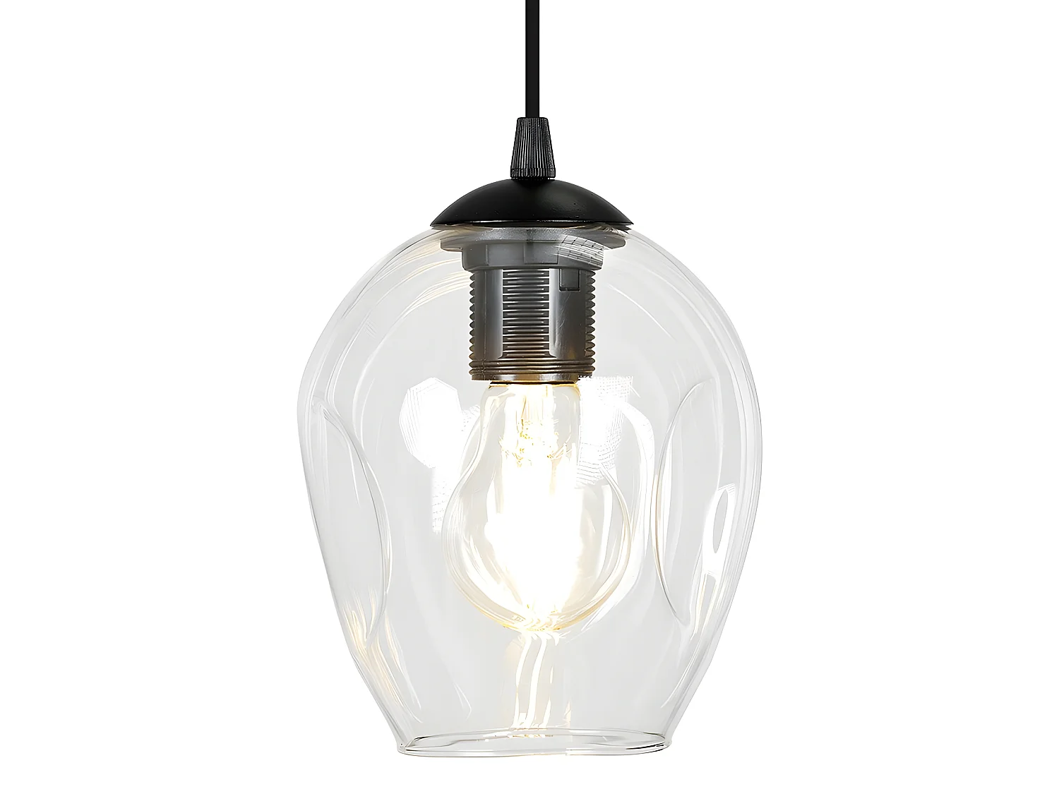 Suspension Maranto avec 3 câbles mobiles et 3 abat-jour colorés 3xE27