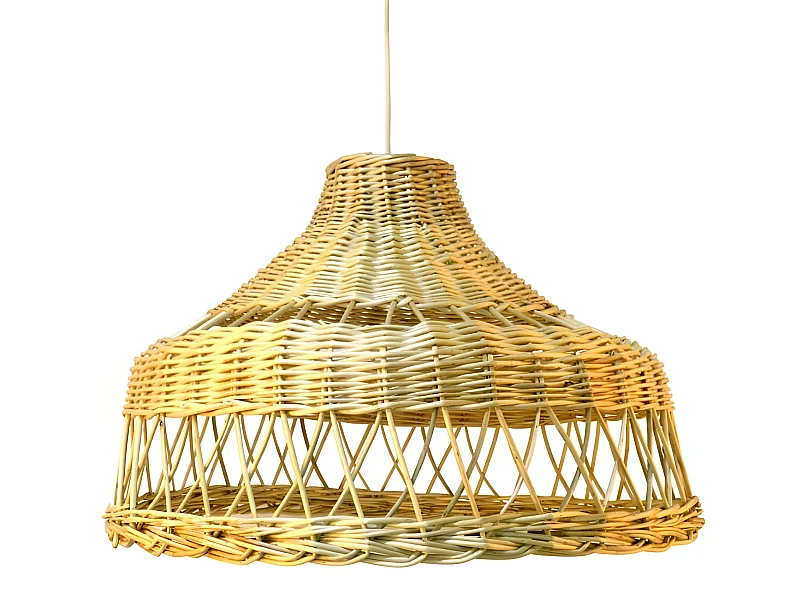 Miresa handgemaakte plafondlamp met naturel rieten kap 1xE27 ø60cm