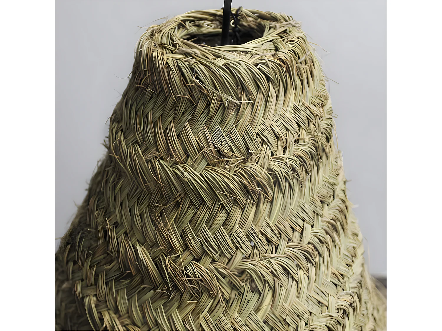 Pendelleuchte Nidas im Boho-Chic-Stil mit Lampenschirm aus Espartogras 1xE27 ø54cm