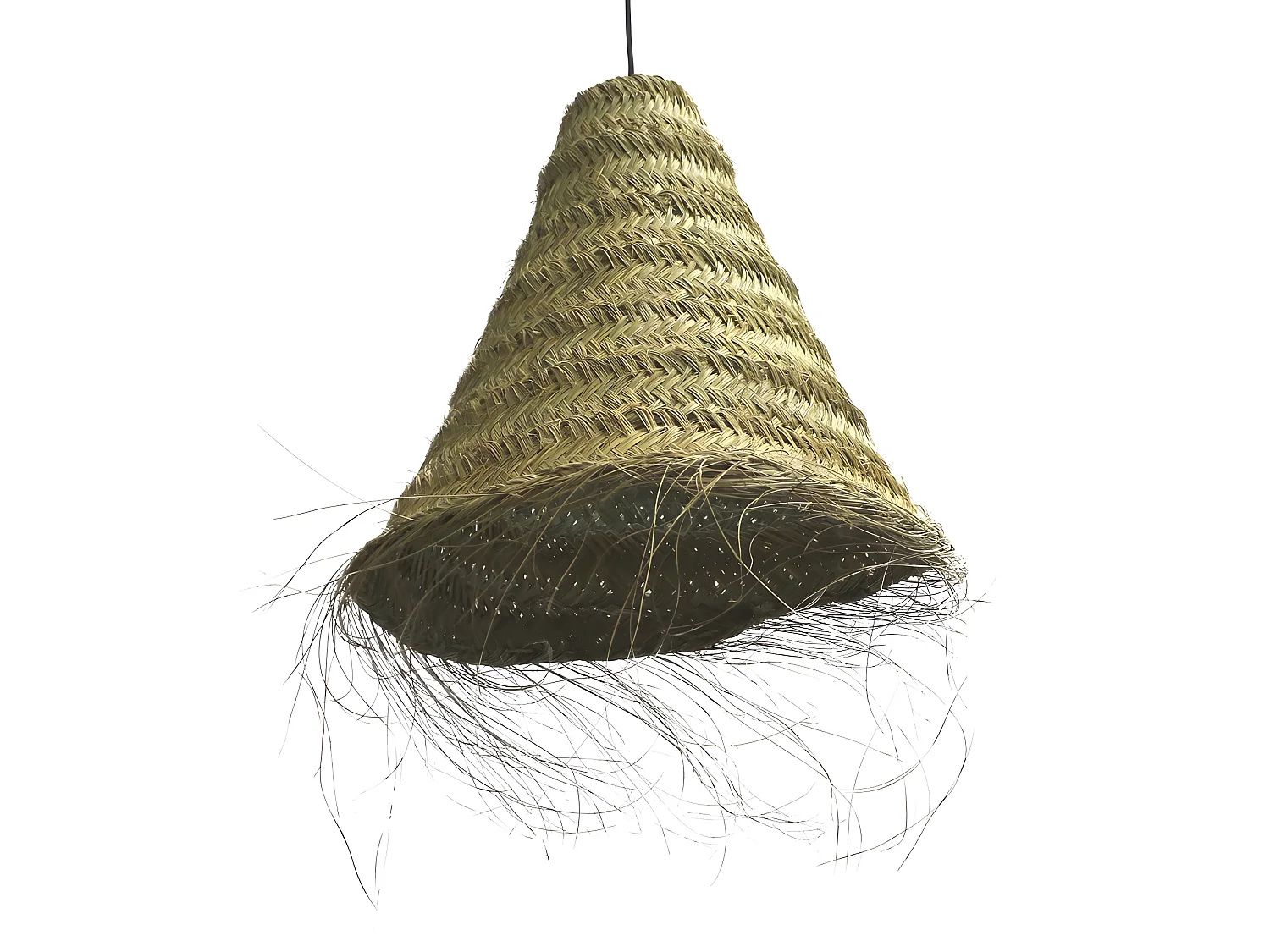 Suspension Nidas style bohème chic avec abat-jour en sparte 1xE27 ø54cm