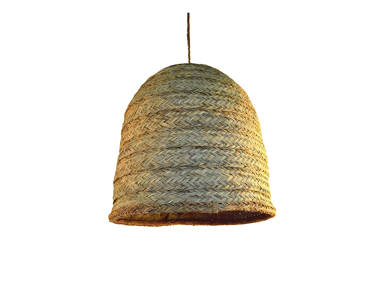 Suspension Sistia en sparte naturel 1xE27 ø50cm