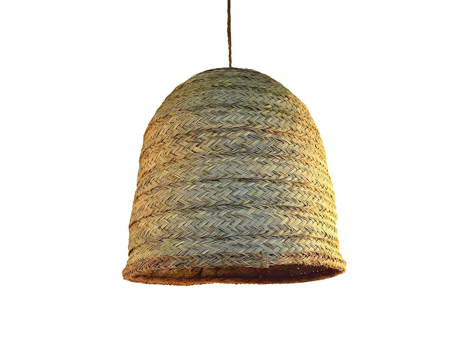 Natuurlijke Hanglamp Sistia met esparto gras kap 1xE27 ø50cm