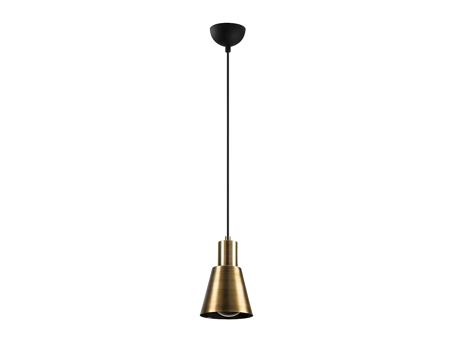 Nordic - Hanglamp Ribe met antiek gouden kap 1xE27 ø14cm