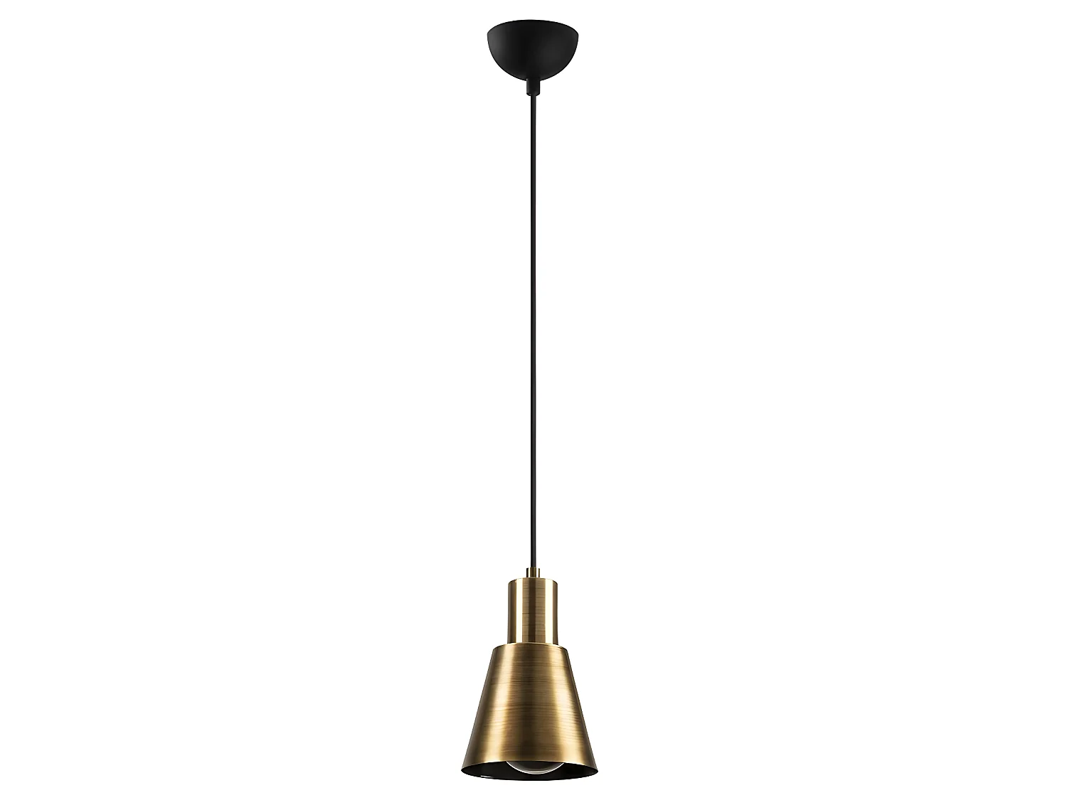 Nordic - Hanglamp Ribe met antiek gouden kap 1xE27 ø14cm