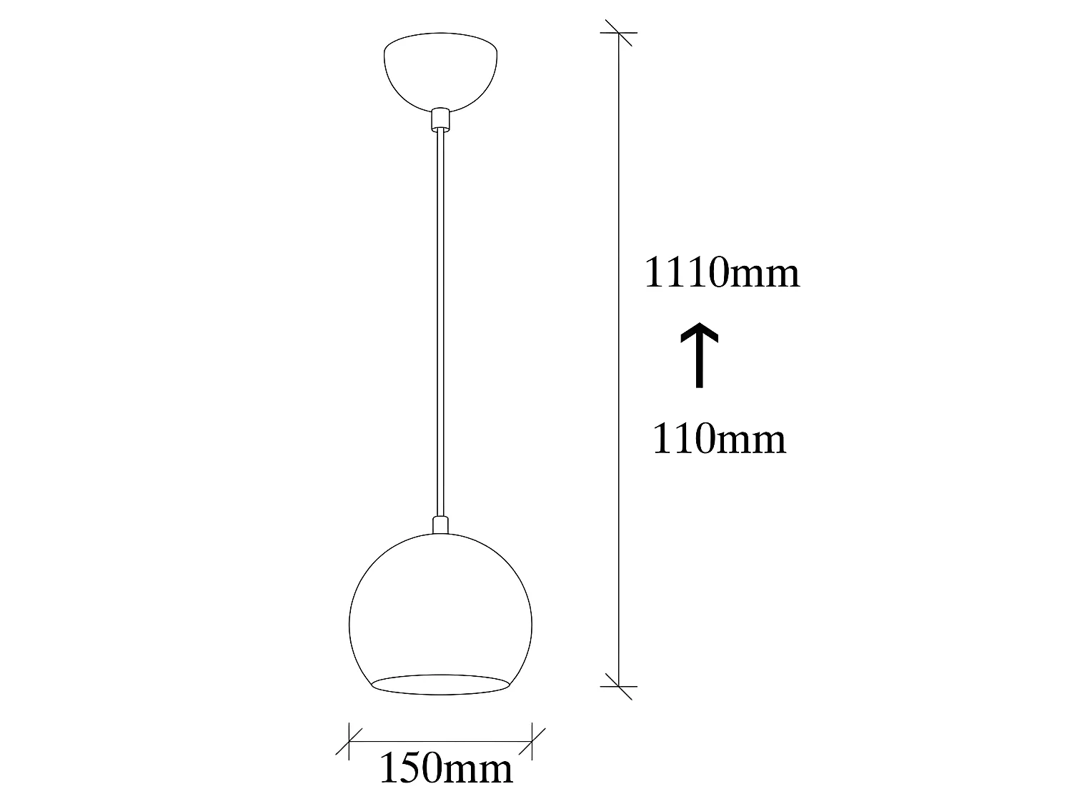 Suspension moderne Harvey avec abat-jour en métal argenté 1xE27 ø15cm