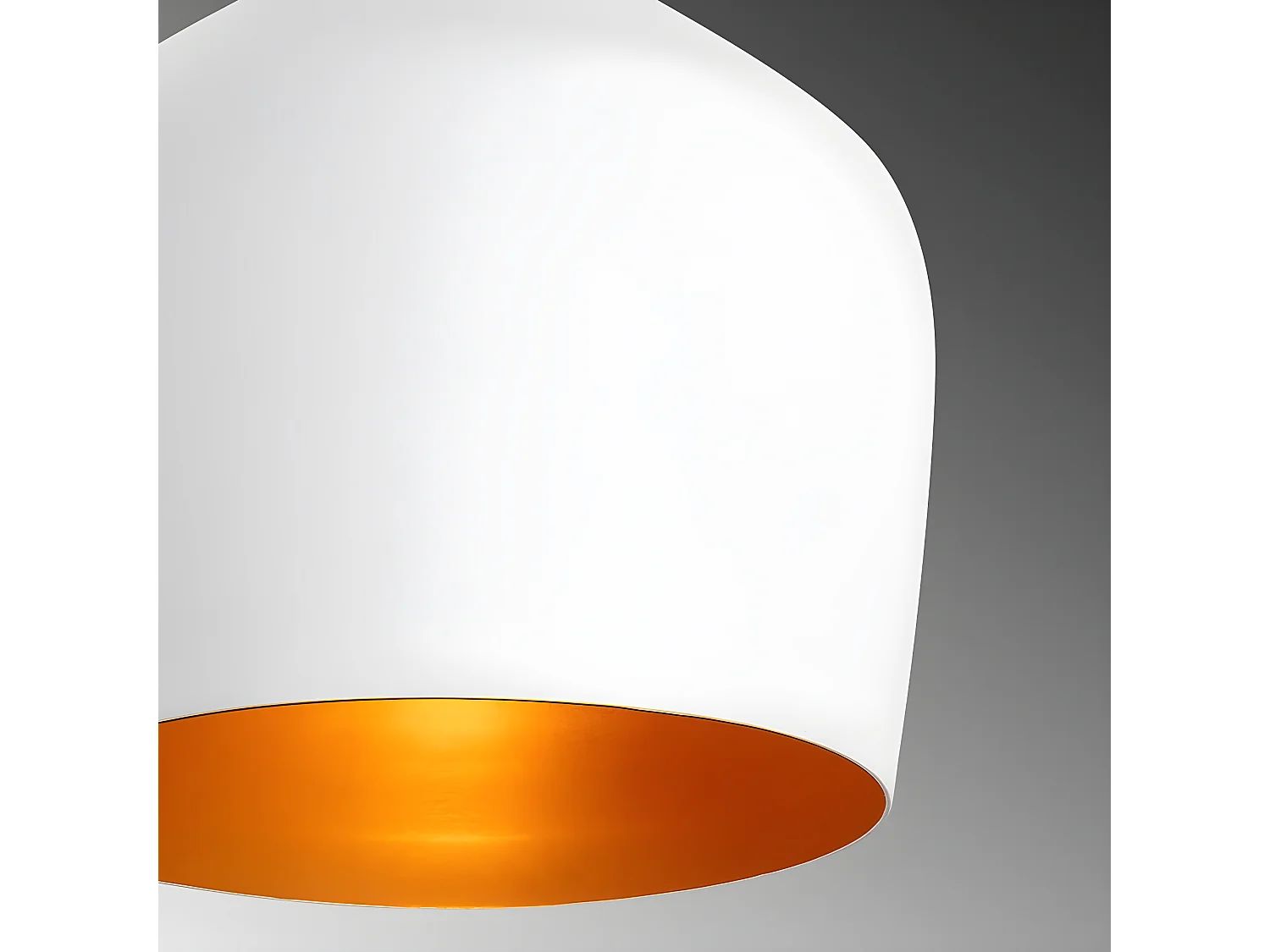 Plafonnier Momo moderne en métal avec abat-jour blanc et câble rouge 1xE27 ø22cm