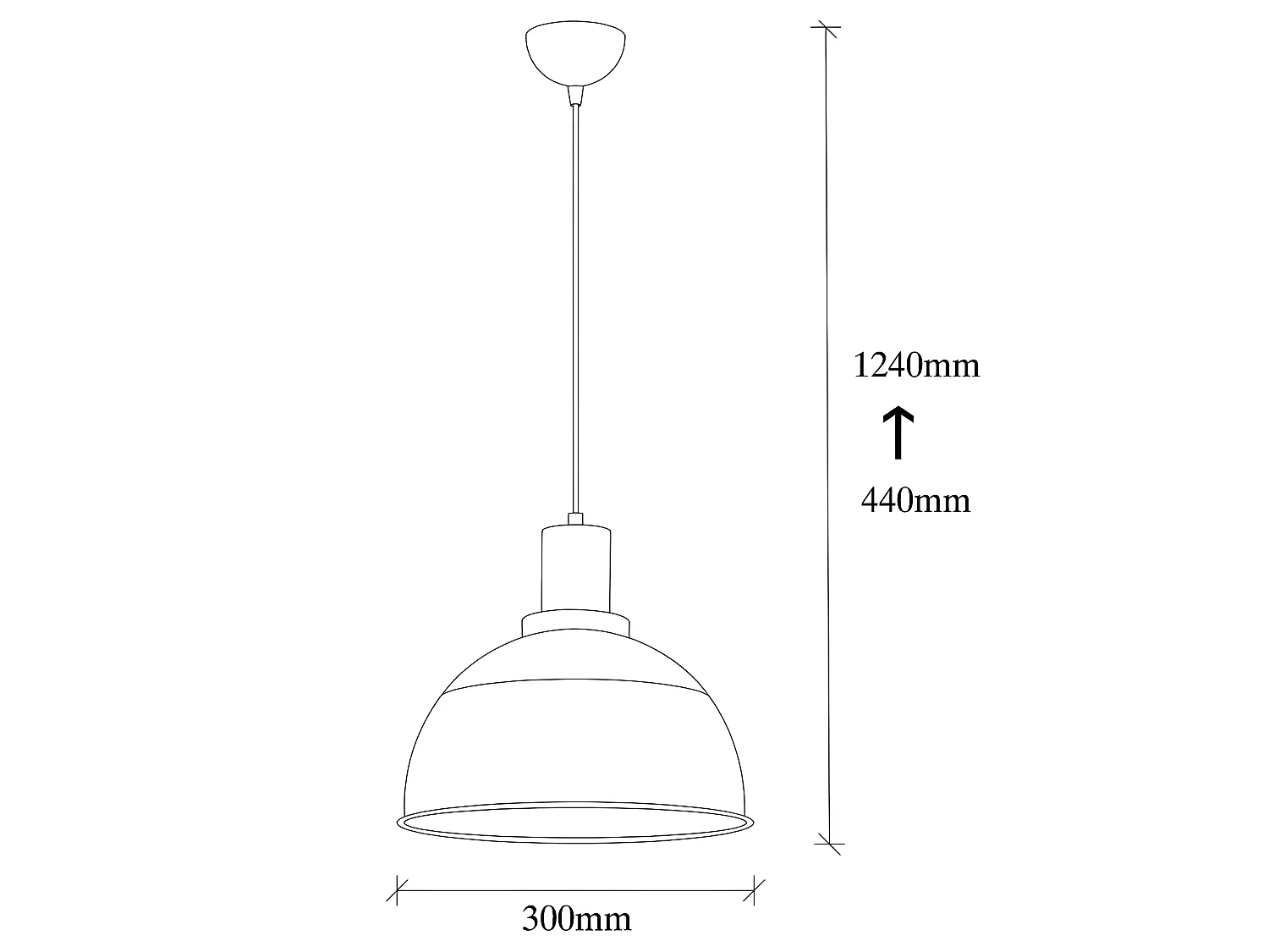 Lampada a sospensione moderna Momo con paralume vintage nero e dorato 1xE27 ø30cm