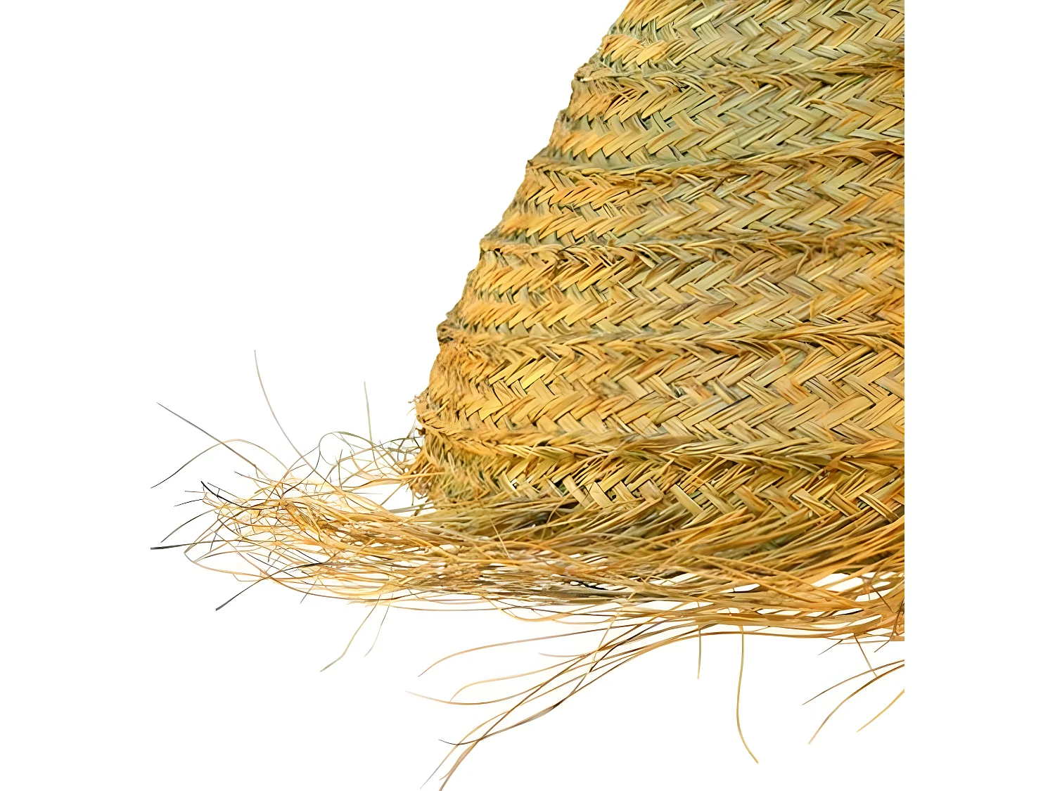 Handgefertigte - Pendelleuchte Nidas mit Espartogras-Schirm 1xE27 ø50cm