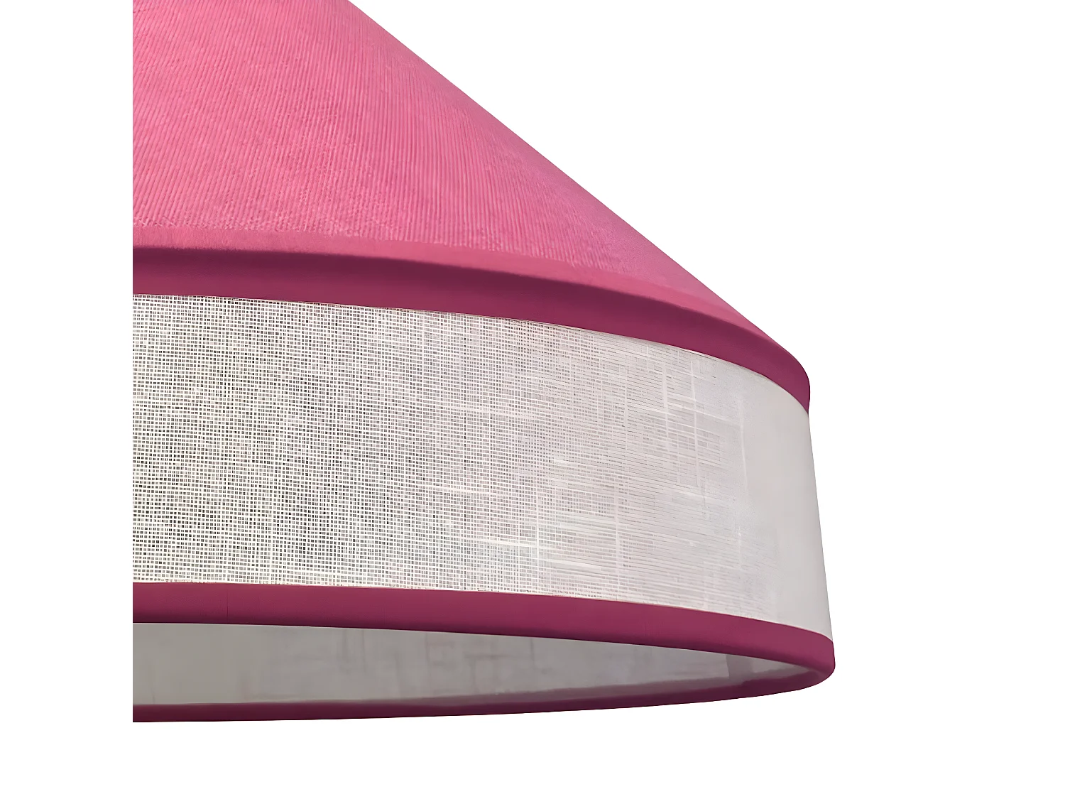 Suspension enfant Ardabil avec abat-jour en tissu rose 1xE27 ø40cm