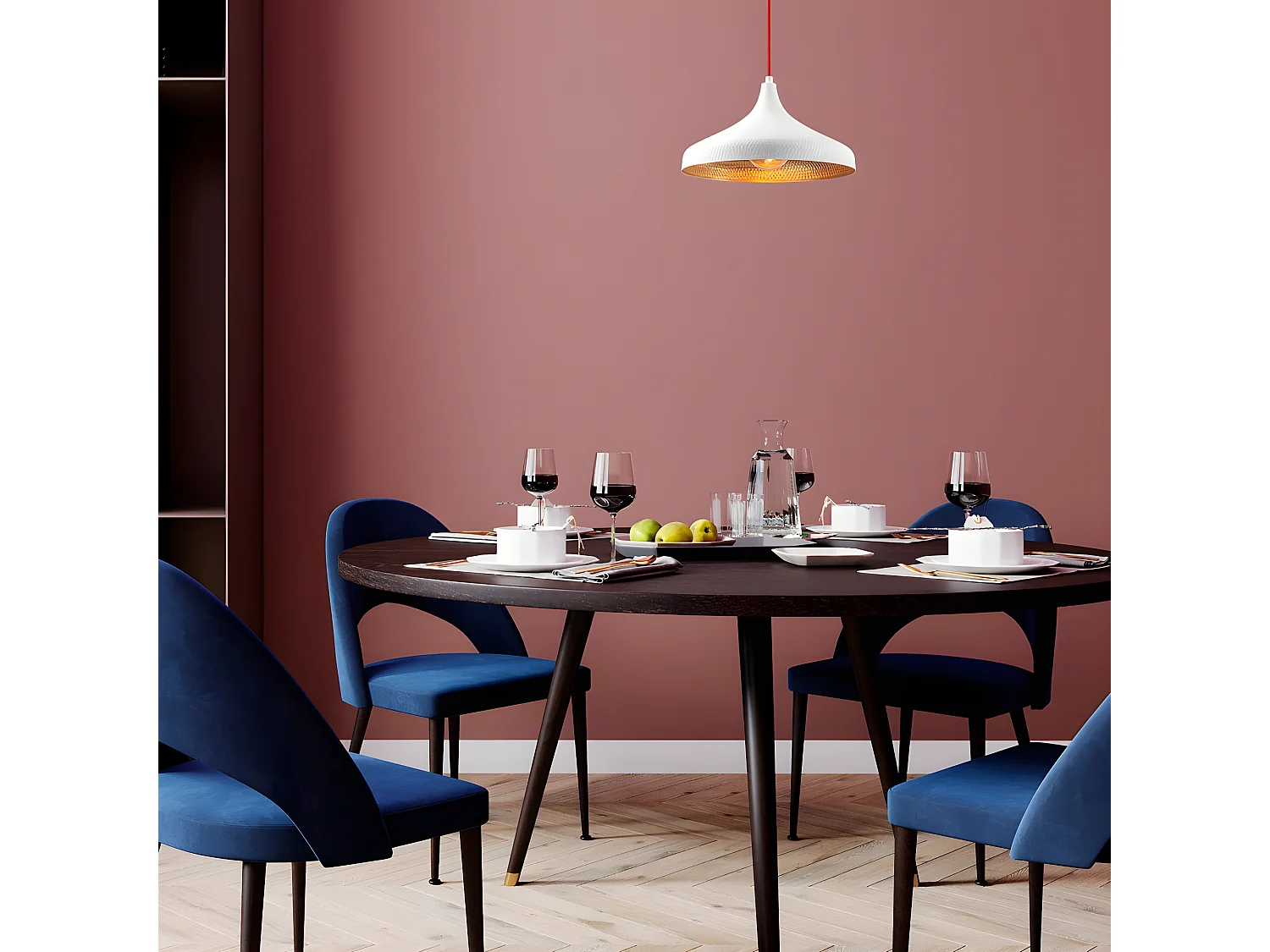 Plafondlamp Asney met witte reliëf lampenkap van metaal 1xE27 ø36cm