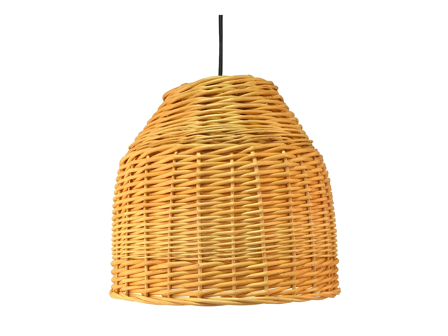 Lámpara colgante Sosca natural con pantalla de mimbre 1xE27 ø40cm