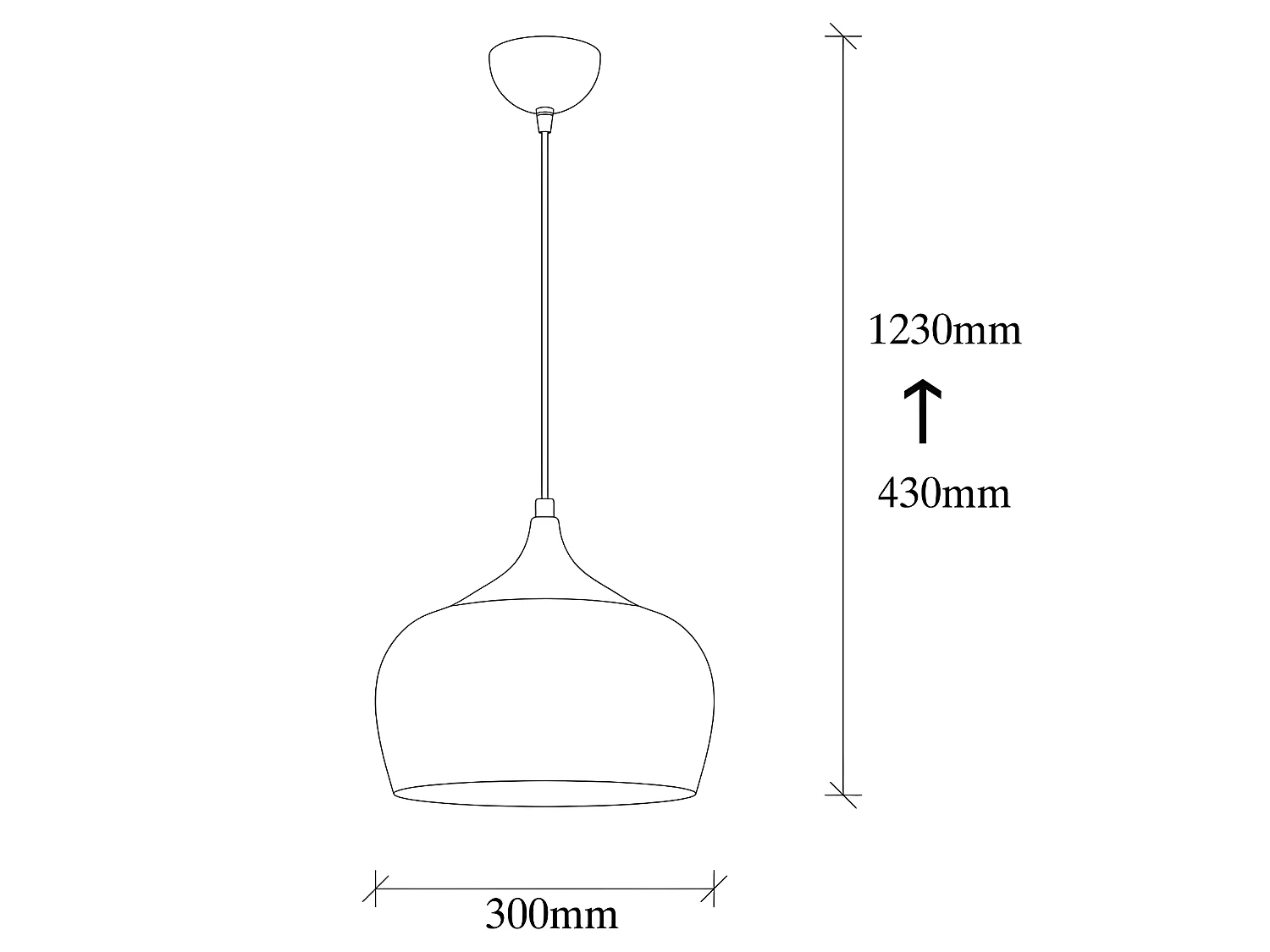Harvey retro vintage hanglamp met zwarte kap en gouden detail 1xE27 ø30cm