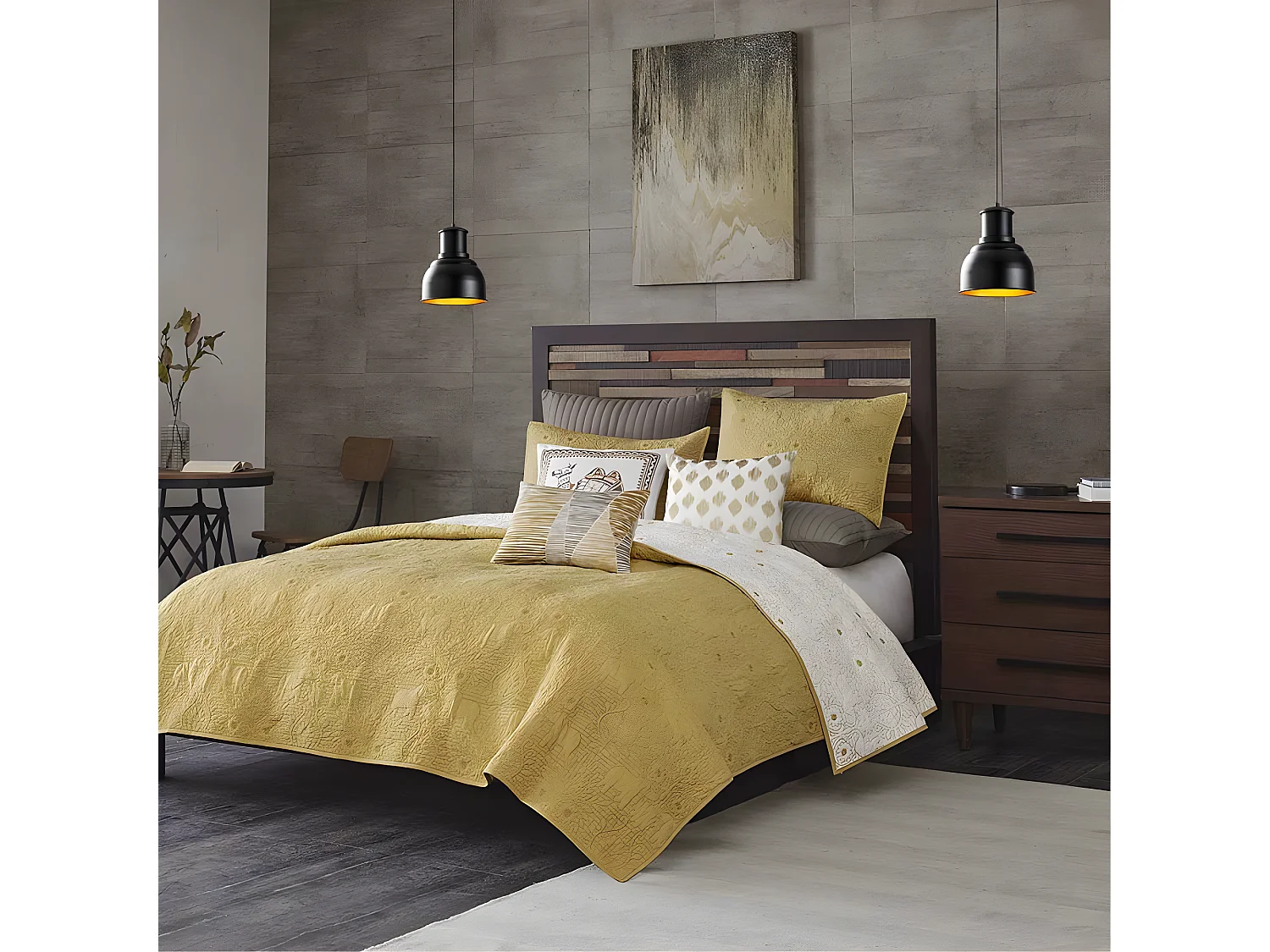 Lámpara colgante Harvey con pantalla de metal negro 1xE27 ø25cm