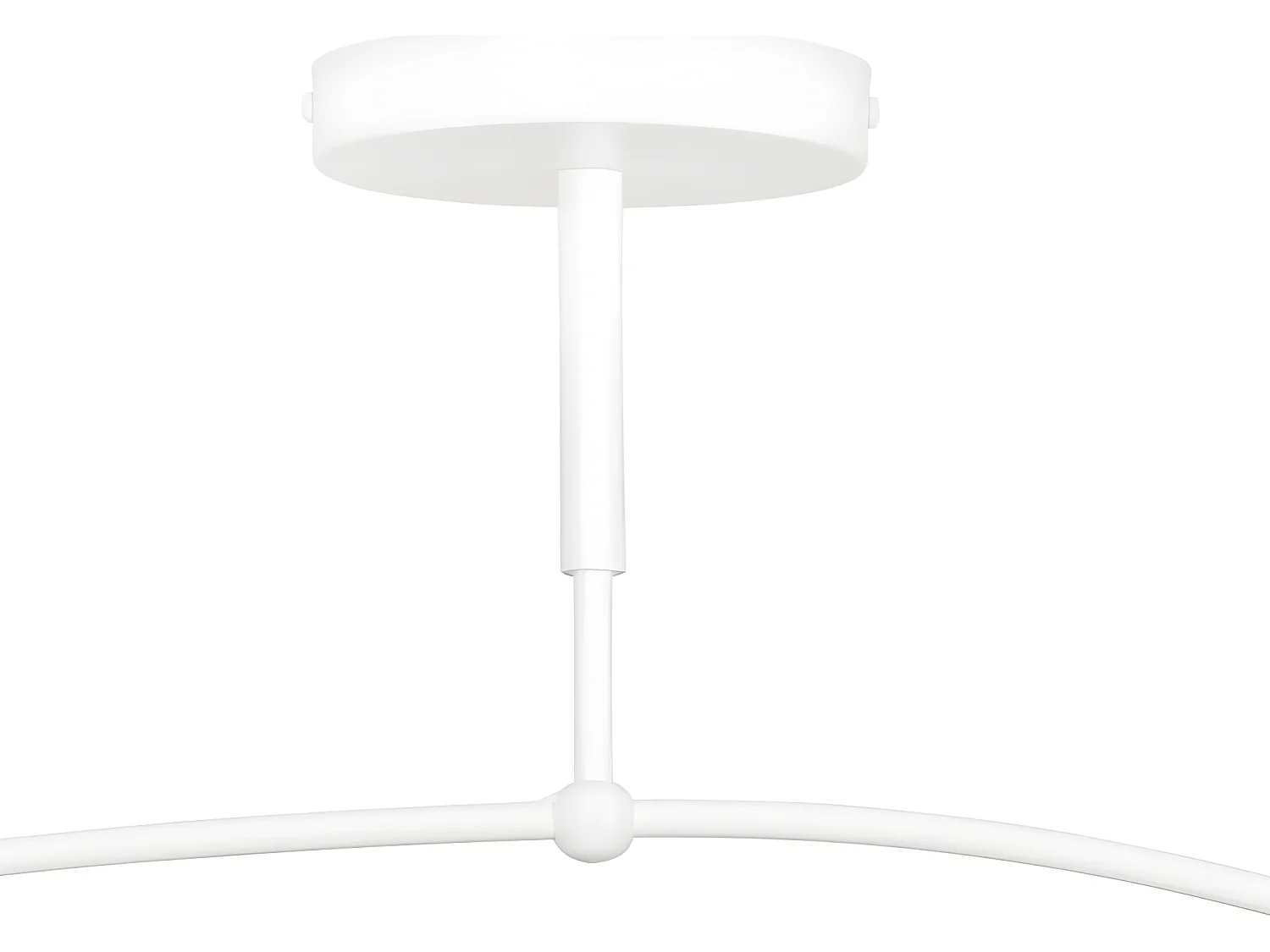 Mobis moderne witte plafondlamp met 2 glazen bollen 2xE14