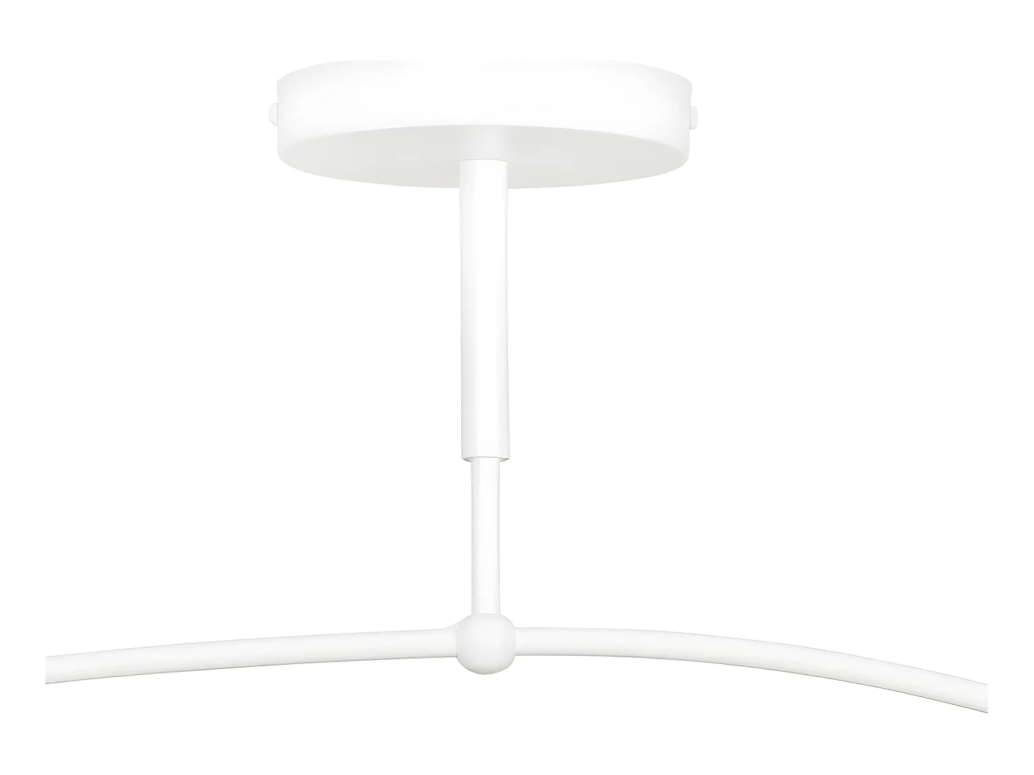 Plafonnier blanc moderne Mobis avec 2 sphères en verre 2xE14