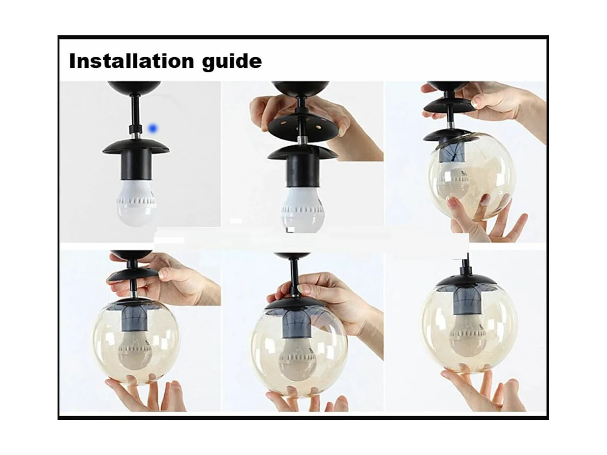 Marga antiek gouden plafondlamp met 7 witte glazen bollen 7xE27 ø90cm