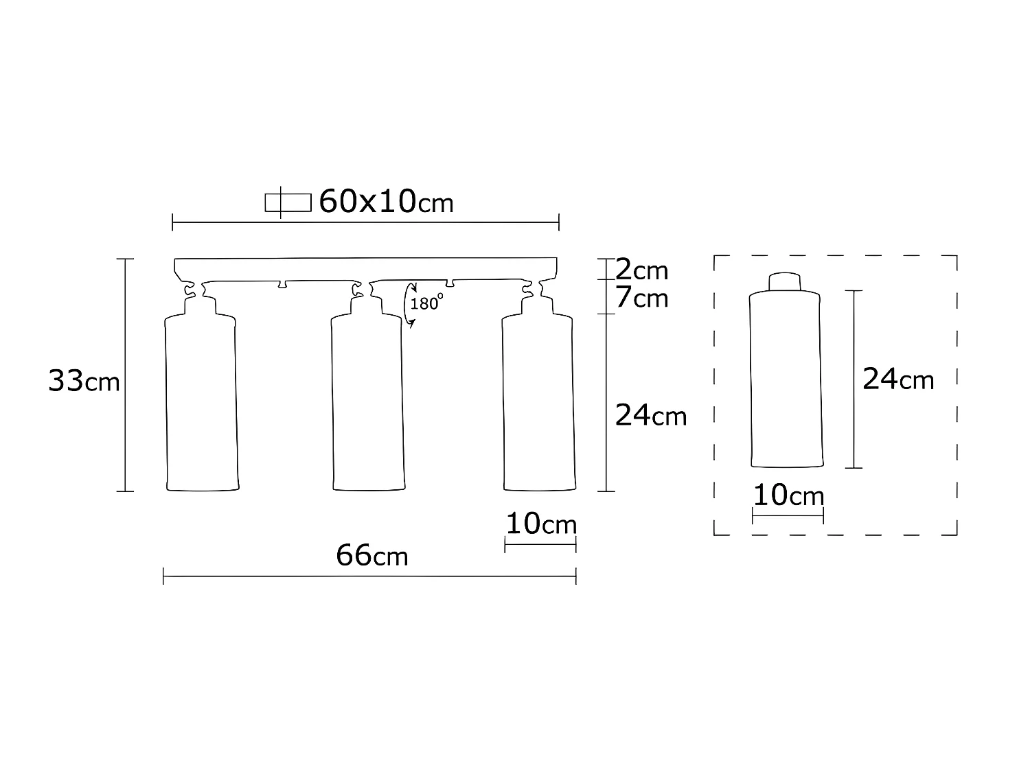Ronde Plafondstrip Marismo met 3 zwarte rasterlampenkappen 3xE27