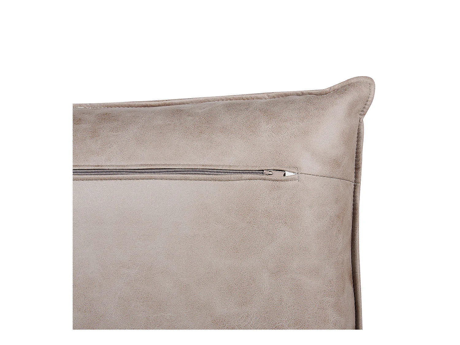 Canapé d'Angle Côté droite en Cuir PU Marron Clair 3 Places Rembourré Pieds Métal Gallo