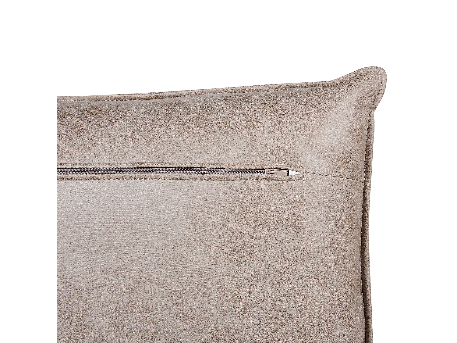 Narożnik GALLO Zamsz ekologiczny Jasnobrązowy dla 3 osób Lewostronny