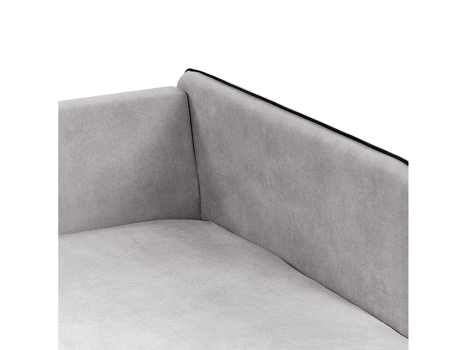 Sofá de canto ALTAN Veludo Cinzento claro 3 lugares à esquerda