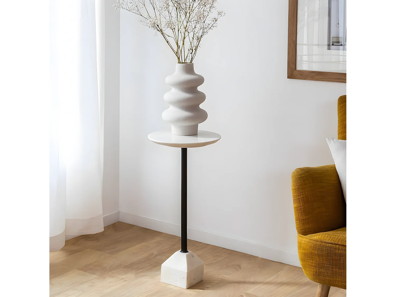 Sellette en marbre Cassiopée