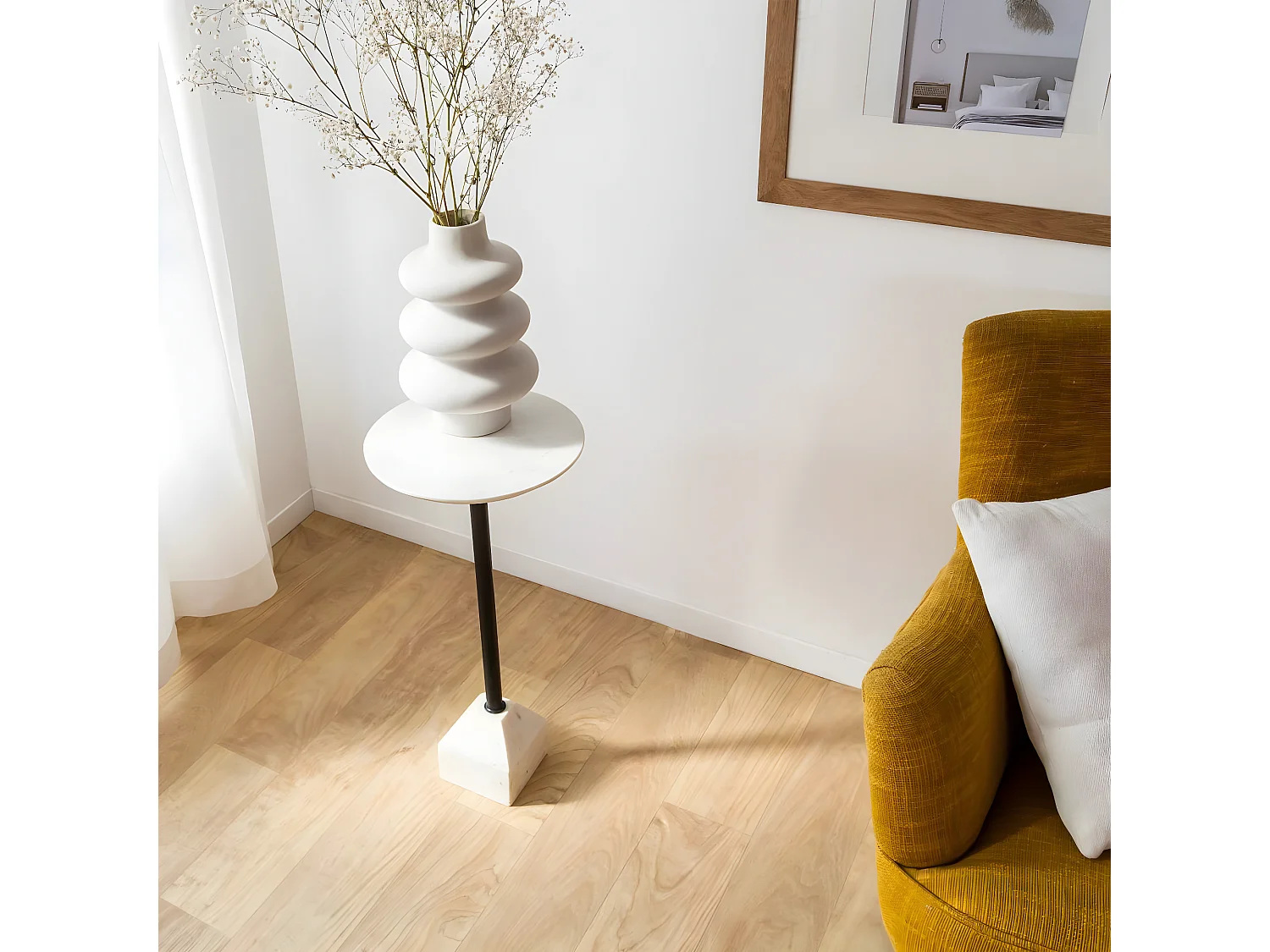 Sellette en marbre Cassiopée