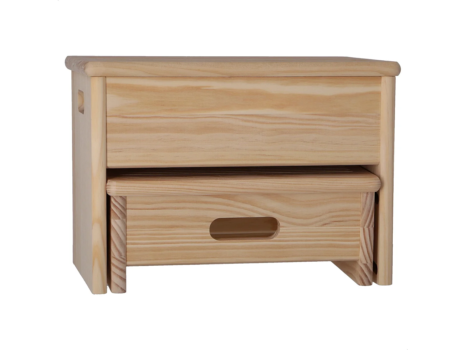 Tabouret à 2 marches, finition SANS vernis, 35x25x20 cm