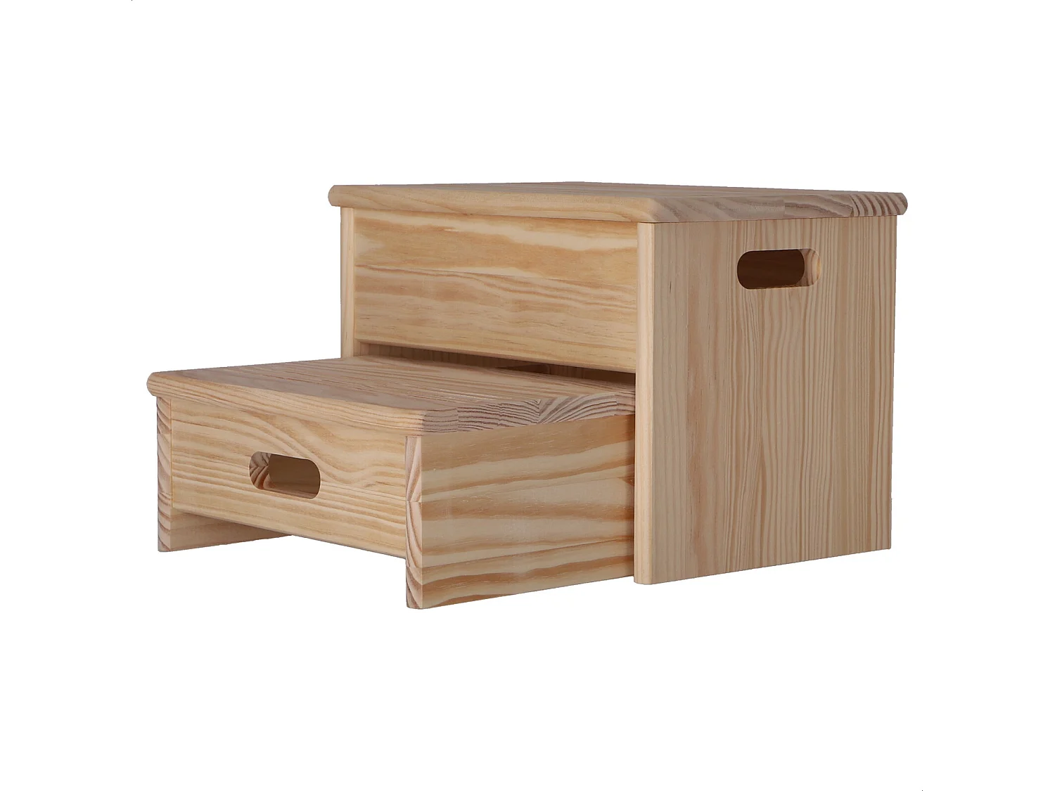 Tabouret à 2 marches, finition SANS vernis, 35x25x20 cm