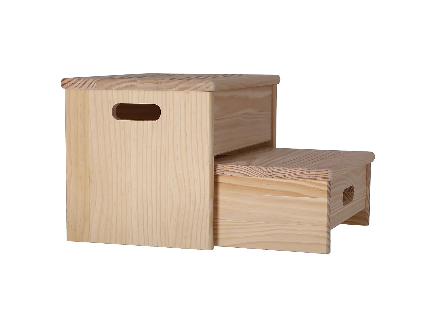 Tabouret à 2 marches, finition SANS vernis, 35x25x20 cm