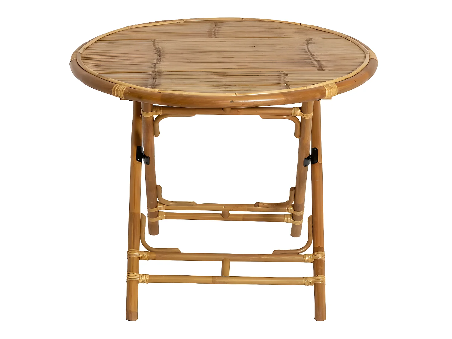 Table ronde en bambou 4 places Soline