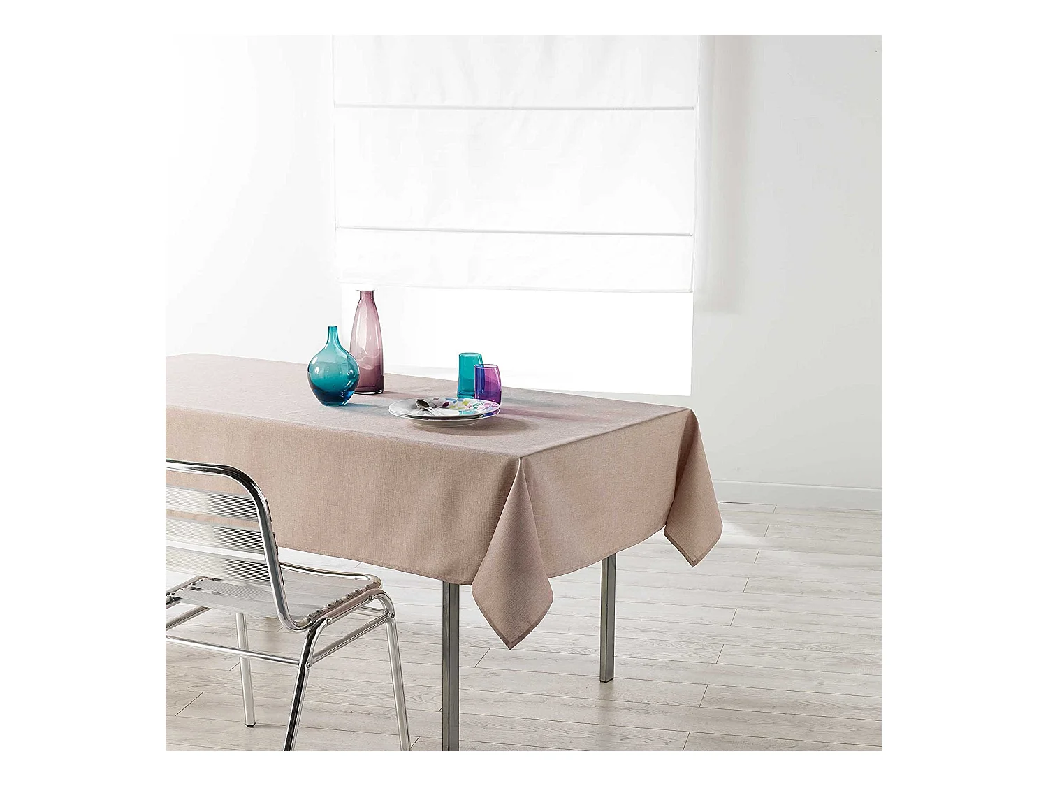 Nappe Enduit "Newton" 140x250cm Lin
