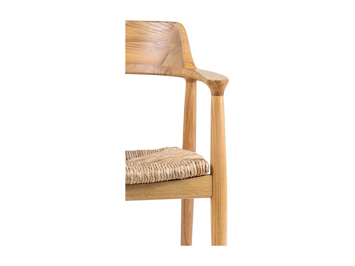 Lot de 2 fauteuils LOZANE – L'élégance naturelle du bois massif de Sungkai huilé