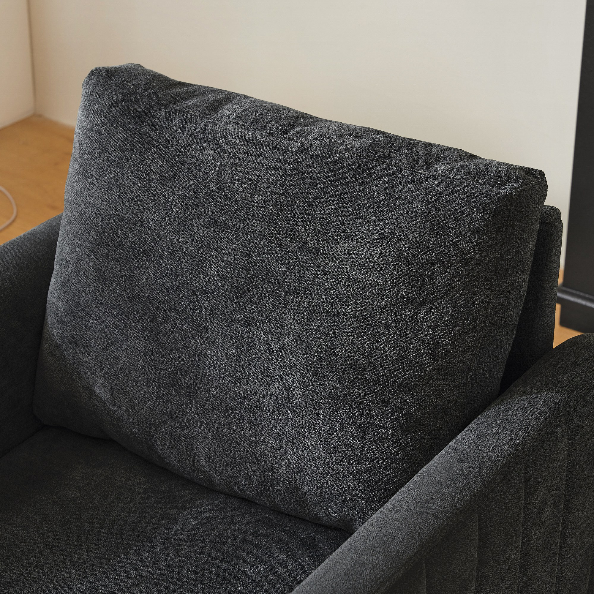 Hay Stoel WOLTU Fauteuil Woonkamer – Chenille Stof, Gouden Metalen Frame, Comfortabele Loungestoel, Crèmewit! Comfortabele Leesstoel Gouden Frame